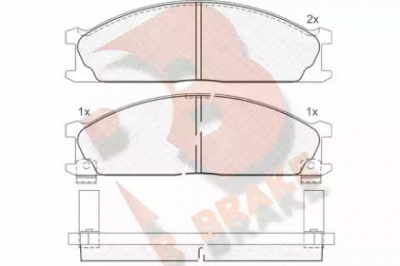 R BRAKE rb0885 -  Комплект тормозных колодок, дисковый тормоз